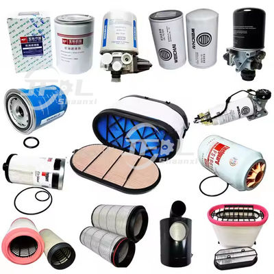 Peças de camião Weichai Yuchai Filtro de ar Filtros de óleo Filtros de combustível Secador de ar Separador de água de combustível Para camião Dongfeng Howo FAW